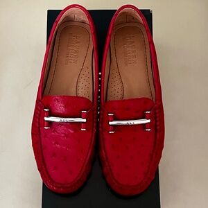 Ralph Lauren Red Caliana Loafers